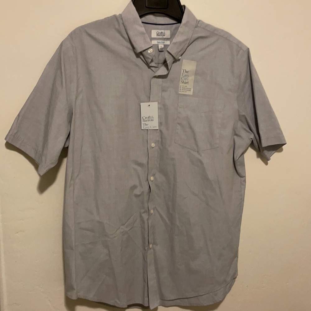 Casual Short Sleeve Button down Shirt